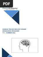 Biology Higher Paper Knowledge Organiser 2022 1