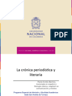 Sesión N. 11 La Crónica Periodística y Literaria