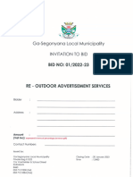 Bid Doc - Bid No 01-2022-23 Re - Outdoor Advertisment Services