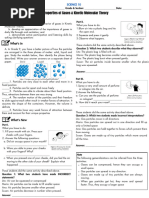 LEARNING ACTIVITY SHEET 2 (Properties of Gases) - Science 10 (4th Quarter)