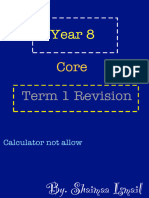 Year 8 Term 1 Revision Solutions