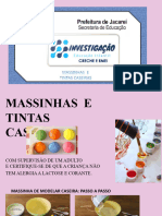 1º Propostas - Massinha e Tinta Caseira