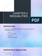 Chapter 3 Inequalities