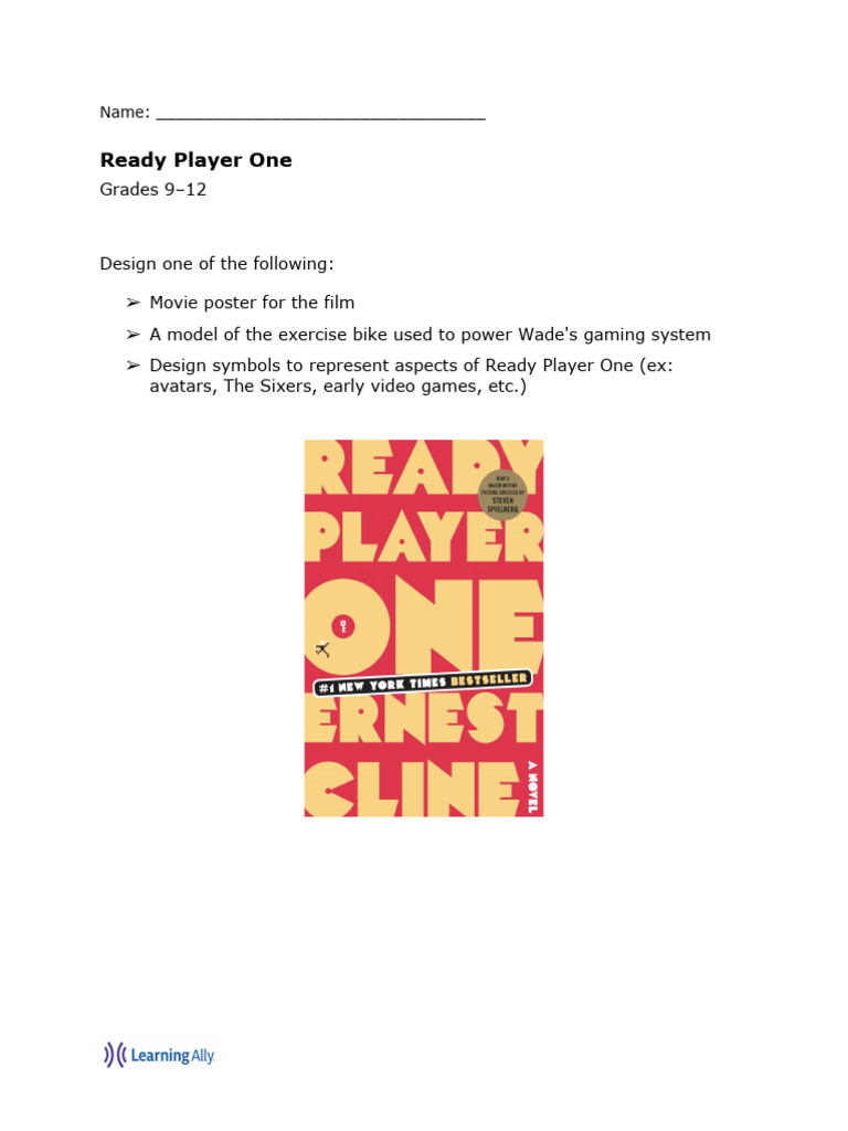 Ready Player One Project Guidelines PDF