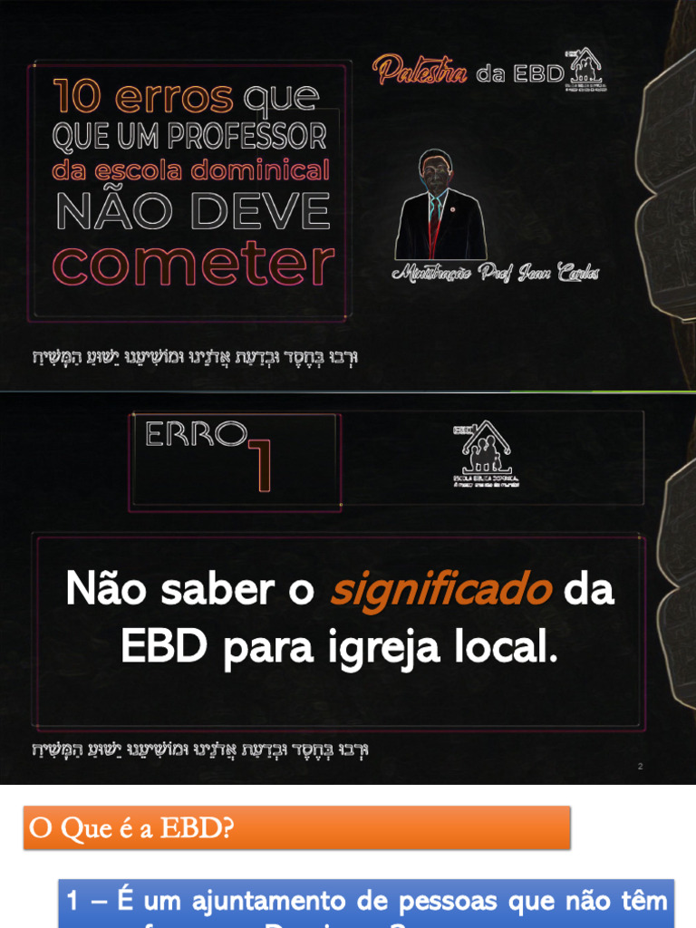 Significado e Importância da EBD | PDF | Aprendizado | Marketing
