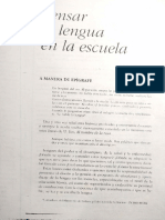 Pensar La Lengua en La Escuela