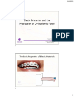 Elastic Materials and Orthodontic Force 