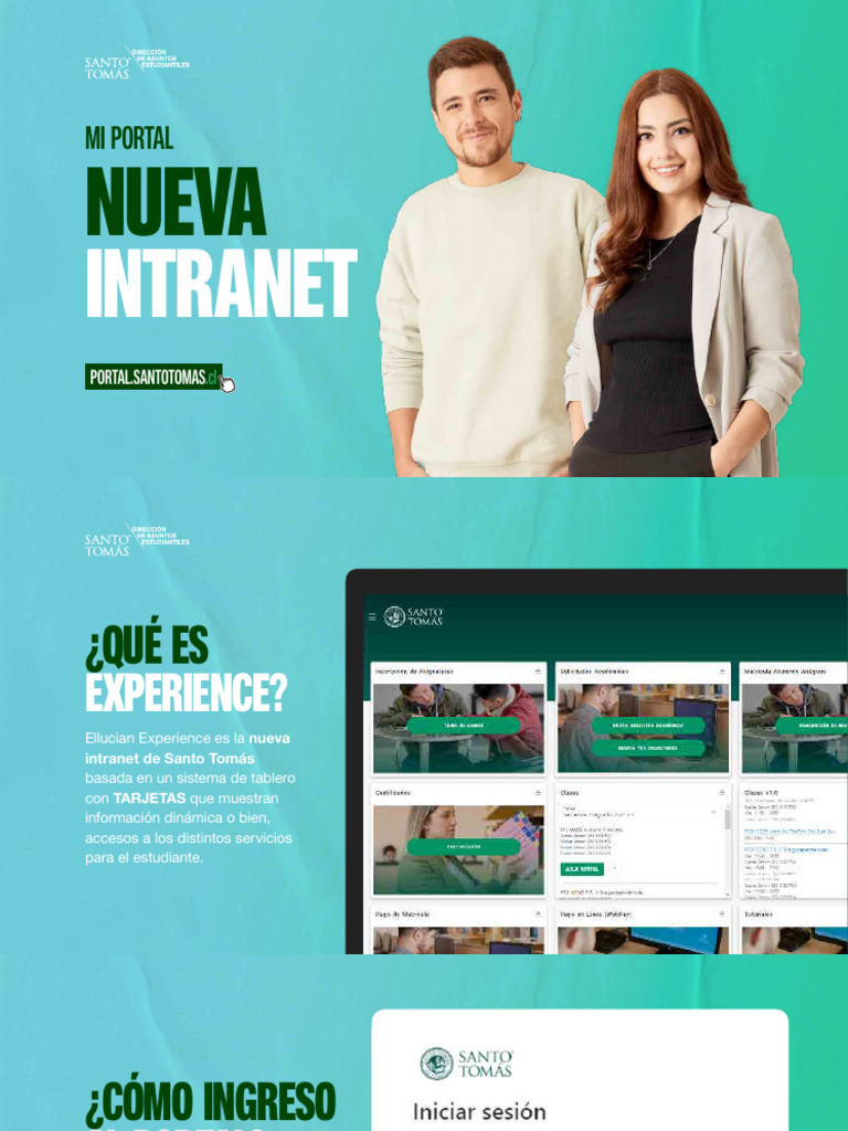 Nueva Intranet Santo Tomás: Guía de Uso | PDF | Cookie HTTP | ciberespacio