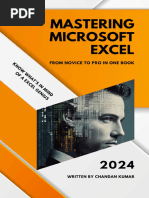 Chandan Kumar Mastering Microsoft Excel - From Novice To Pro in One Book Independently Published - 202