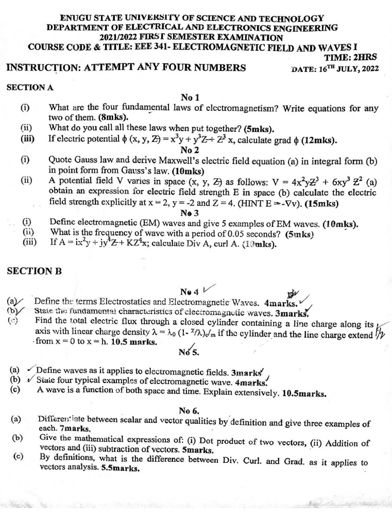 Eee 341 Oast Question 2 | PDF