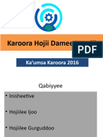Karoora Hojii Damee Leenjii -Final)