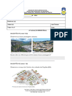 AVALIAÇÃO 6° Anos 1 ° Bim Geografia