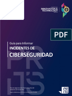 Guia para Informar Incidentes de Ciberseguridad