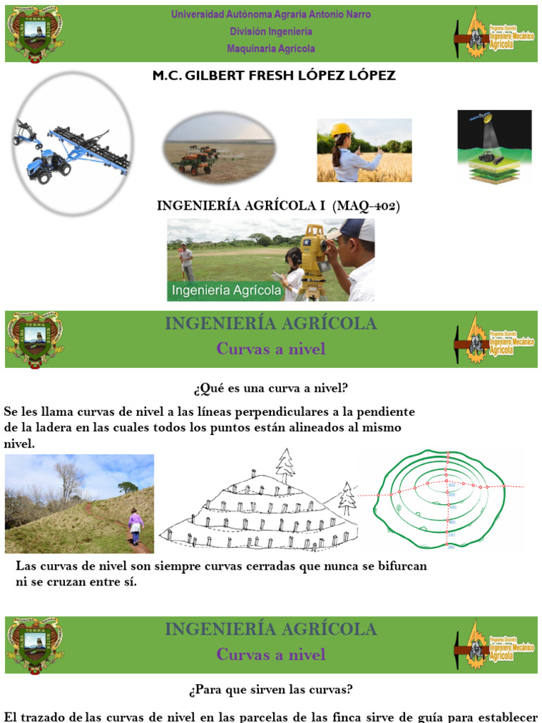 Curvas de Nivel en Agricultura | PDF | Agricultura | Suelo