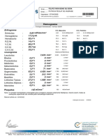 Hemograma: Eritrograma 5,83