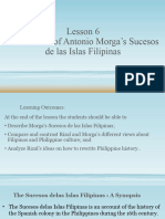 Lesson 6 Annotation of Antonios Morgas Sucesos de Las Islas Filipinas