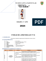 UNIDADES  DEL PRIMER BIMESTRE - 4 ° SEC. -  2024