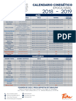 Calendario Cinegetico 2018 2019 Semarnat