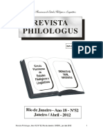 Revista Philologus 52 - Filologia