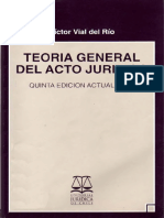 Vial del Rio, Victor - Teoría General del Acto Jurídico