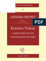 Europa i Turcja z Dziejów Wojny i Polityki w Drugiej Połowie XVIII Wieku_Aleksandra Skrzypietz
