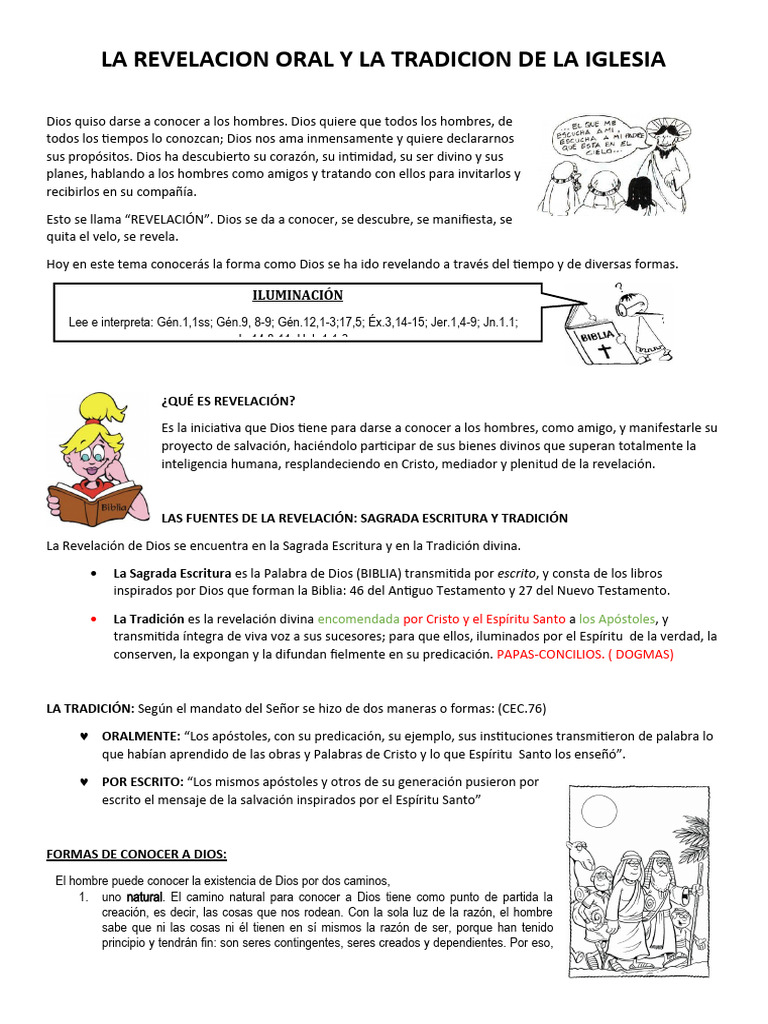La Revelacion Oral y La Tradicion de La Iglesia | PDF | Revelación ...