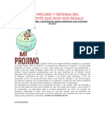 Respeto Al Projimo y Defensa Del Medio Ambiente Que Dios Nos Regala Tito