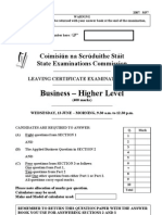 Business - Higher Level: Coimisiún Na Scrúduithe Stáit State Examinations Commission