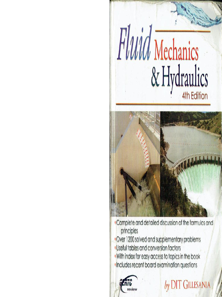 Fluid Mechanics Hydraulics by Gillesania PDF PDF Free | PDF