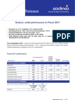 Sodexo Results FY2011