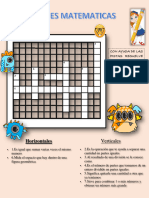 Crusigrama Matematicas