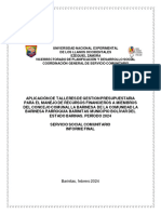 Servicio Social Comunitario Gestion Presupuestaria.