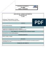 Planejamento de Aula EF - 9º ANO