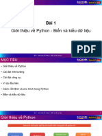 Bài 01 - Giới Thiệu Về Python