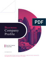 White Dark Purple Modern Bold Business Company Profile Booklet