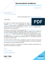 Carta de Recomendacion Academica