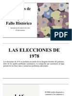 Elecciones de 1978 y Fallo Historico