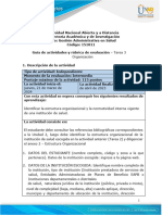 Guía de Actividades y Rúbrica de Evaluación - Unidad 2 - Tarea 3 - Organización