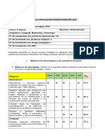 RUTA DE FINALIZACIÓN PRIMER SEmestre 2023