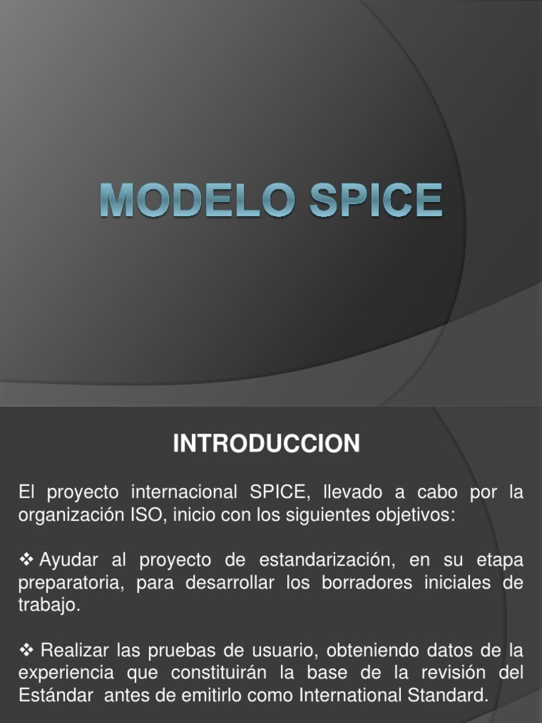 Modelo Spice | PDF | Software | Informática y tecnología de la información