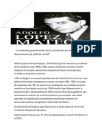 Biografía de Adolfo Lopez Mateos