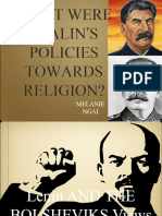 What Were Stalin s Policies Towards Religion Melanie Ngai