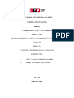 Redaccion Preliminar de Un Texto Argumentativo para La PC1