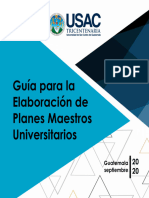 Guia para Elaborar Planes Maestros