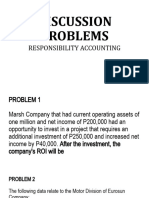 Responsibility Accounting Discussion Problems
