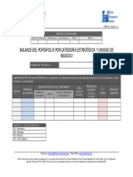 FGPF_150 – Balance del Portafolio por Categoría Estratégica y Unidad de Negocio