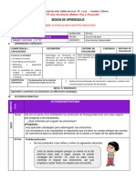 SESIÓN DE A´RENDIZAJE AUTORREGULAMOS NUESTRAS EMOCIONES