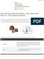 LTypeHubswithKeyway Inch (Imperial) Bores