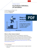 Mean-VarianceAnalysisDefinition, Example, Andcalculation 1710956144731