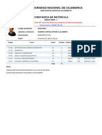 Constancia Matricula Estudiante PDF
